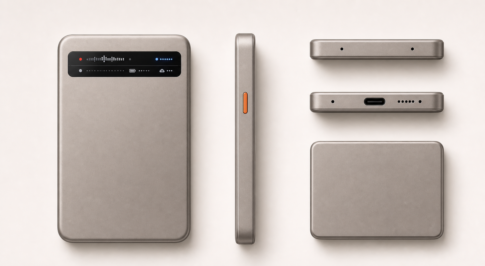 Multi-view Hummic magnetic recording card layout